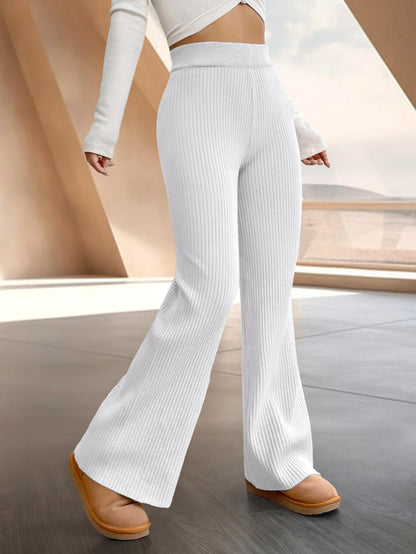 Tee Projekt Regular Fit Trousers for Women | Casual Trousers for Women White-Navy Blue