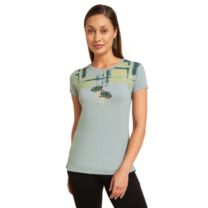 Sweet Dreams Womens Regular Fit T-Shirt (LT-3242GV Marine Green