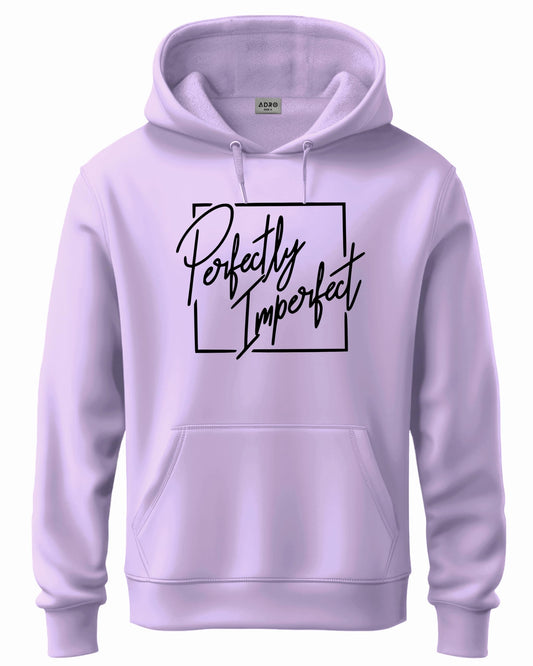 ADRO Mens Cotton Neck Hooded Sweatshirt (H24-FECT-PU_Lavendar