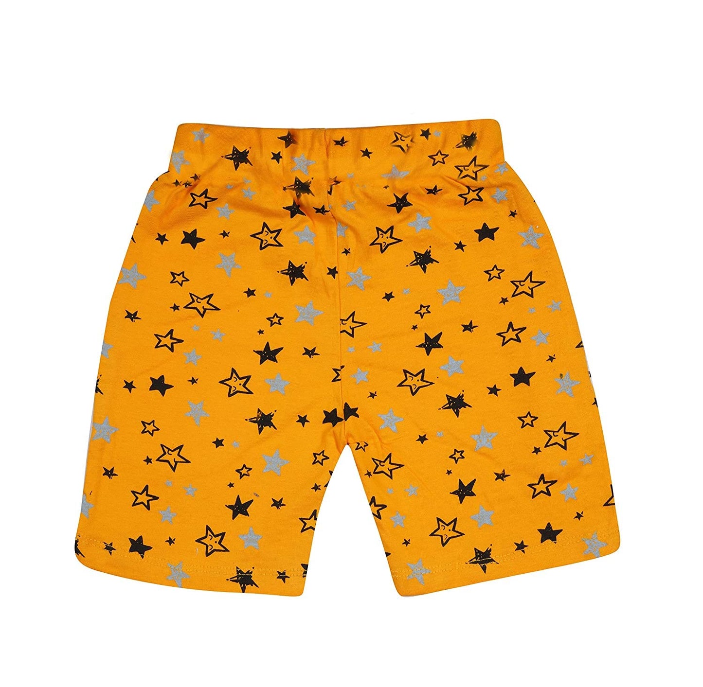 Kyda Kids 100% Cotton Printed Shorts For Boys And Girls - Multicolor Shorts Fo Unisex Kids (Pack Of 2)