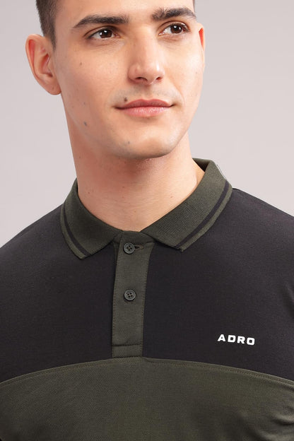 ADRO Regular Fit Polo Tshirt in 100% Cotton Multi Color Polo Also in Plus Size_PN24-L1-BLOL