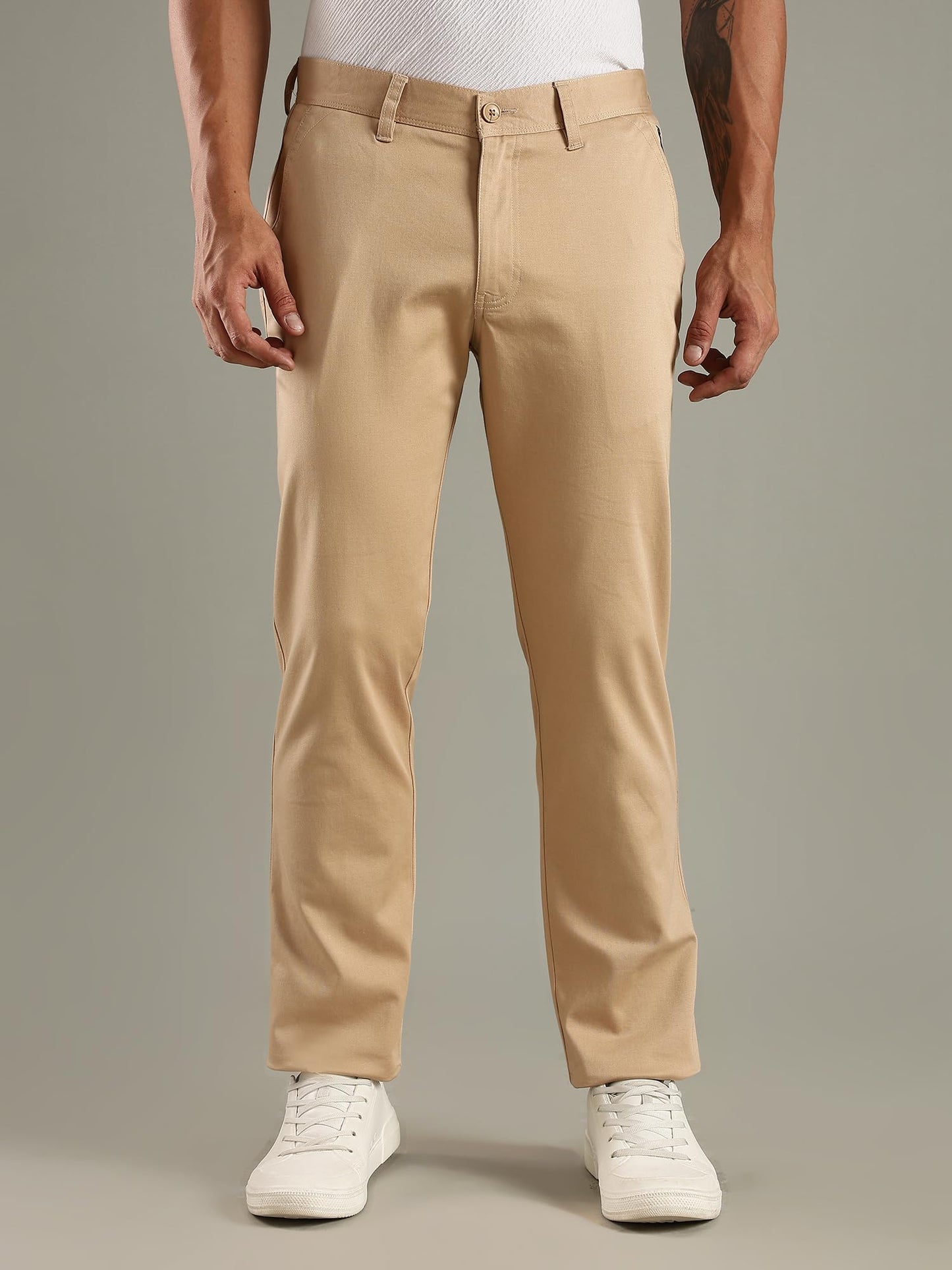 Thomas Scott Mens | Solid | Regular Fit | Premiun Cotton | 4 Pocket | Formal wear Trouser | Casual Chino | Pants for Men (Avail