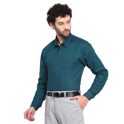 Tee Projekt Premium Plain Cotton Shirt for Men | Cotton Shirt | Casual Shirt | Solid Shirt | Full Sleeves | Formal Shirt (SFA-ST