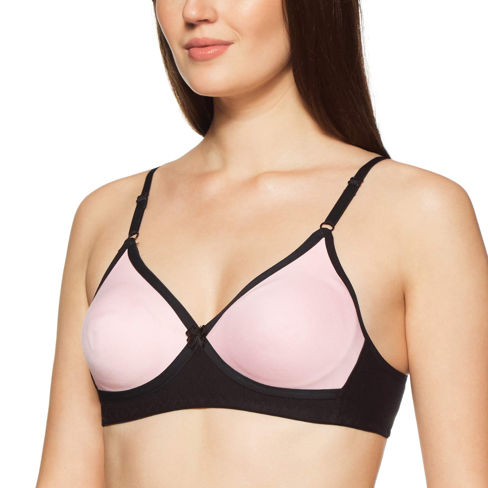 Clovia Womens Cotton Full Cup Bra (BR0240P2234B_Pink_34B)