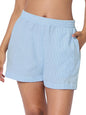 The Souled Store Nautical Womens and Girls Pull On Blue All Over Printed Regular Fit Cotton Boxer Shorts