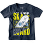 Bon Organik Boys Regular Fit T-Shirt (BON12180_Navy Blue
