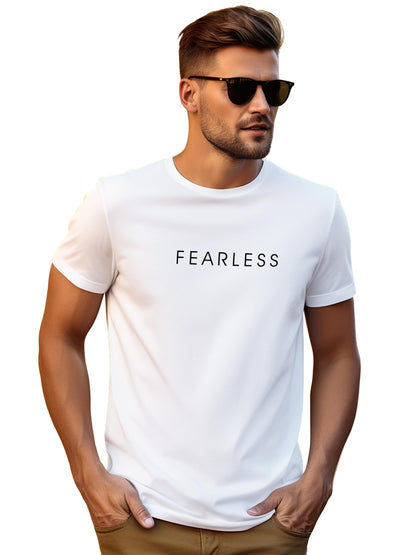 ADRO Tshirt for Men | Printed T Shirt for Men | 100% Cotton T-Shirt |Printed T Shirt | T-Shirts | RN24-FRL-WH