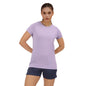 Enamor Womens Solid Slim Fit T-Shirt (E089_Chalky Violet Mel