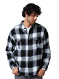 The Souled Store|Plaid: Grey White Mens and Boys Shirts|Full Sleeve|Regular fit Solid |100% Cotton Grey White Color Men Utility