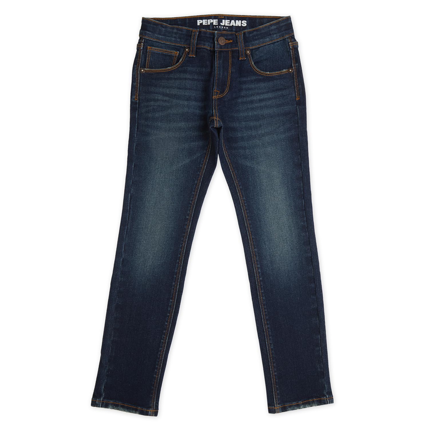 Pepe Jeans BoyS Slim Jeans (Pb202158Q03_Dark Tint Blue