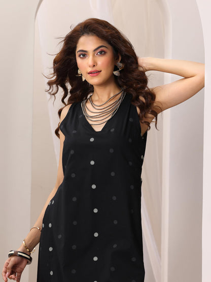 Libas Womens Printed Cotton Straight Kurta With Palazzos