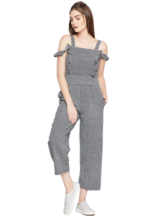 Rare Women'S Synthetic Jumpsuit (Ep31090- Black_Xl)