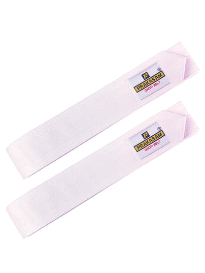 PRAKASAM COTTON Mens Cotton Dhoti Belt | Durable Canvas Cotton Waist Belt for Traditional Dhoti | Adjustable & Comfortable Dhoti