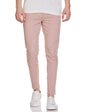 The Indian Garage Co Men Slim Fit Striped Mid-Rise Stretchable Chinos Rose