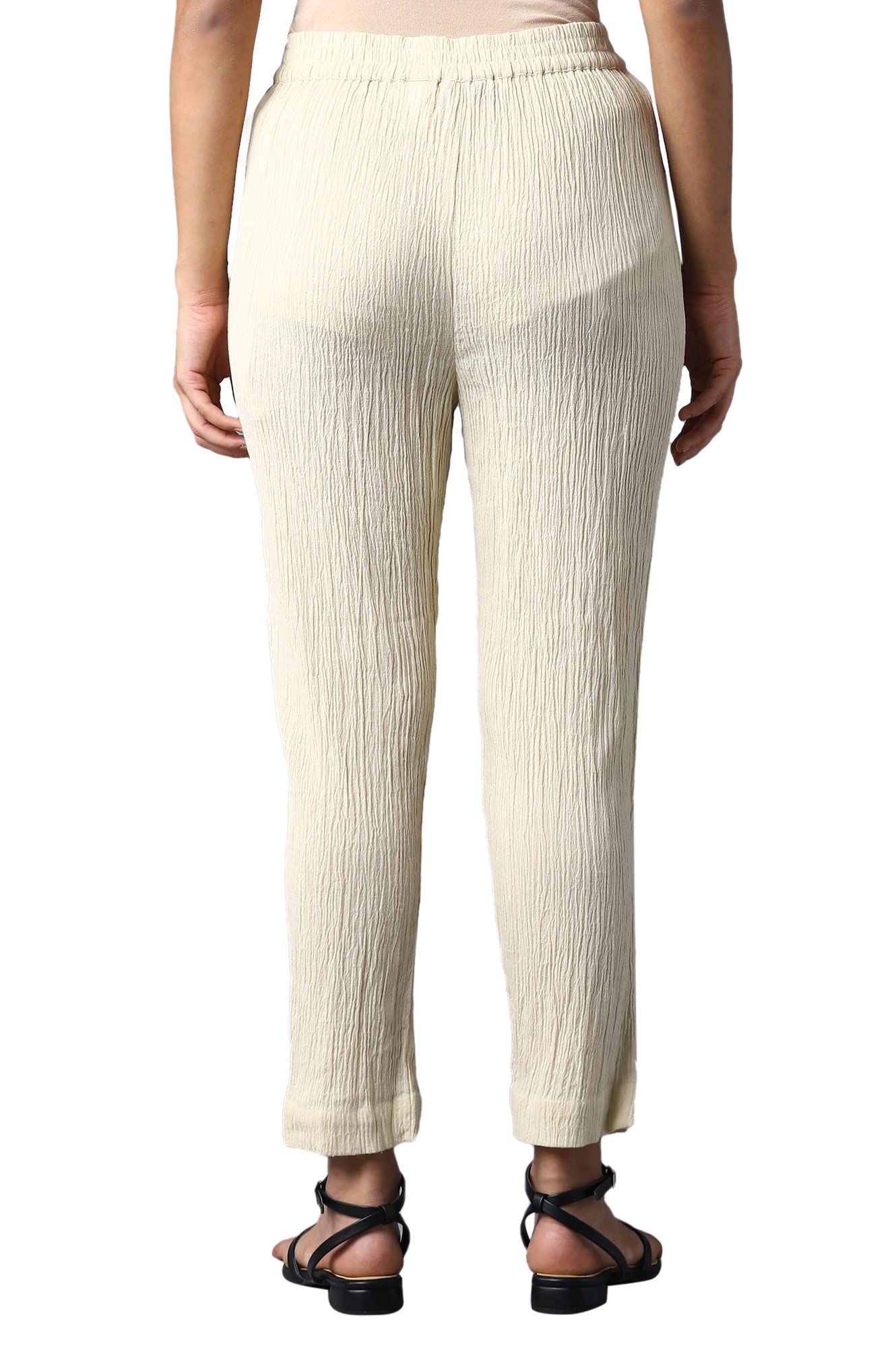 W Pure Cotton Strechable Slim Pants for Women | Pure Cotton Slim Pants for Women | Trousers for Women | W for Woman