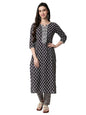 rytras Women's Cotton Printed Kurta with Pant Set