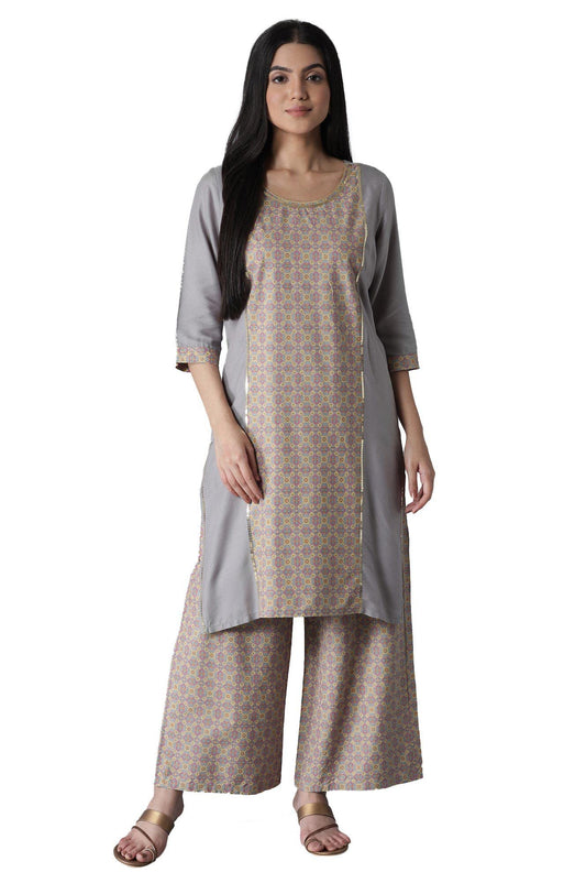 Aurelia Womens Viscose Kurta-Straight Palazzo
