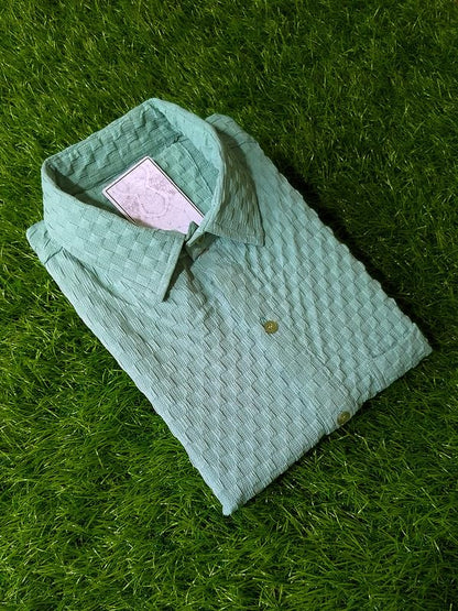Tee Projekt Casual Shirt for Mens||Casual Comfort Button-Down Shirt for Men  Versatile and Stylish Everyday Wear Mint Green