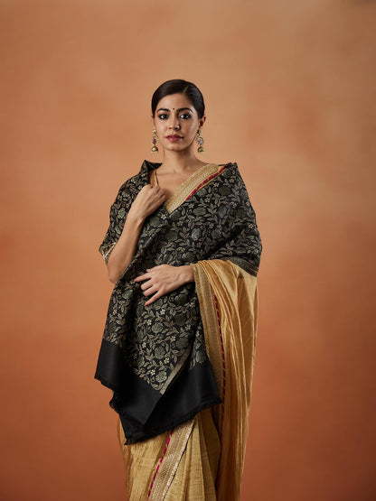 Pashmoda Women Gulnari Kaani Wool Blend Stole (Size : 71X203 CM)