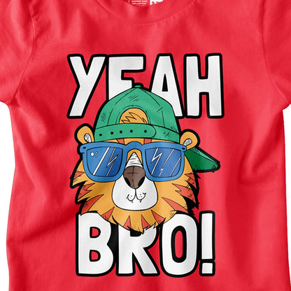 Bon Organik Boys Regular Fit T-Shirt (BON12199_Red