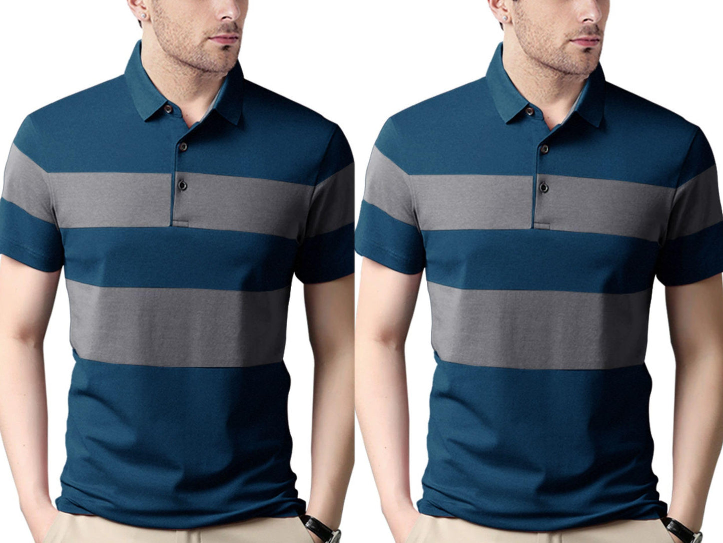 Nobel Monk MenS Regular Fit Polo T Shirt |Half Sleeves |Collar Tshirts |Casual T-Shirt For Men