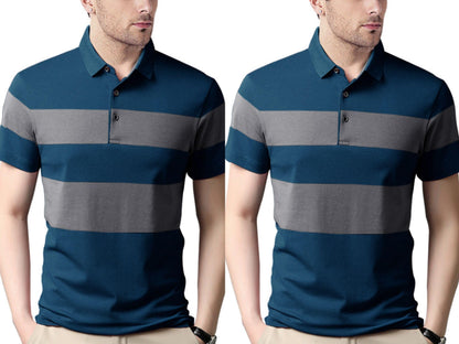 Nobel Monk MenS Regular Fit Polo T Shirt |Half Sleeves |Collar Tshirts |Casual T-Shirt For Men