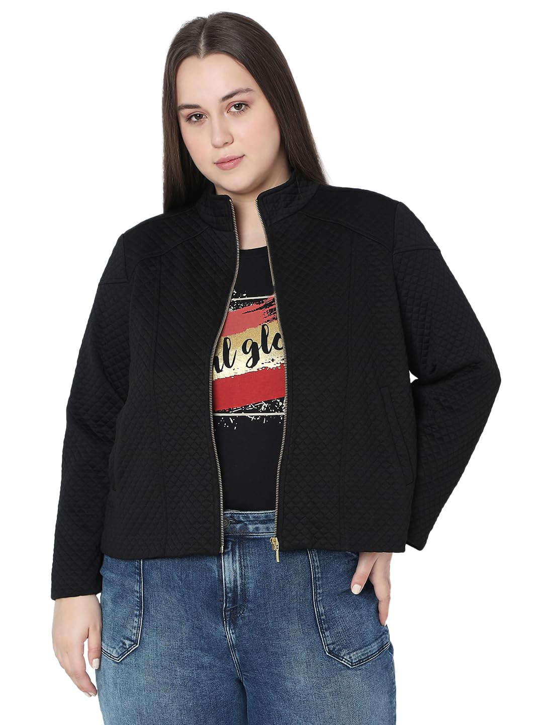 Vero Moda Curve WomenS Regular Fit Black Jacket