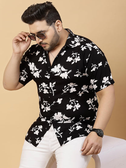 RIGO Rayon Printed Shirts for Men | Hawaiian Shirts for Men | Summer Shirts Shirt for Men | Regular Fit, Plus Size Casual Shirt