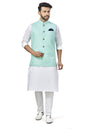 BE ACTIVE Mens Linen Blend Nehru Jacket With Mandarin Collar || Ethnic Koti For Men || Men Koti Formal|| Men Koti Wedding (RFKT