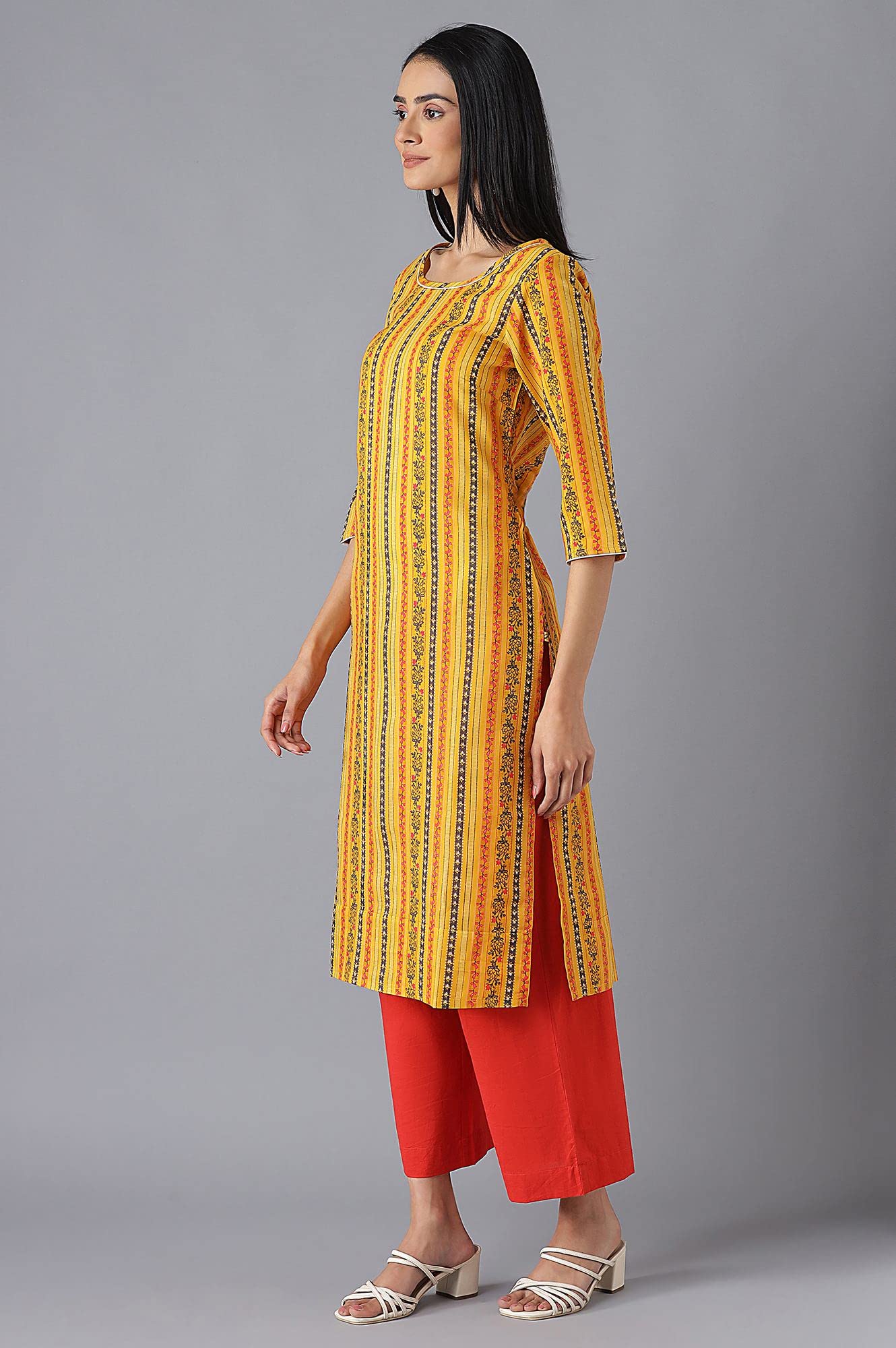 Aurelia Women's Polyester Regular Kurta & Cullote