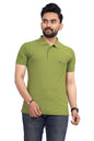 More & More MenS Solid Regular Fit Polo