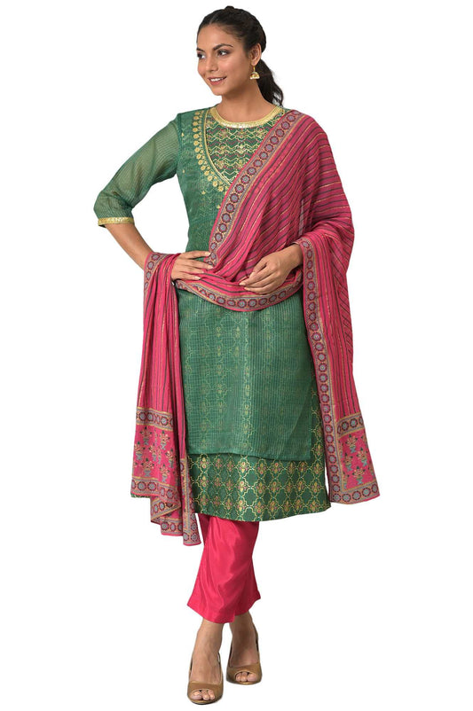 Aurelia Womens Polyester Set (22AUD10496-503894_Green