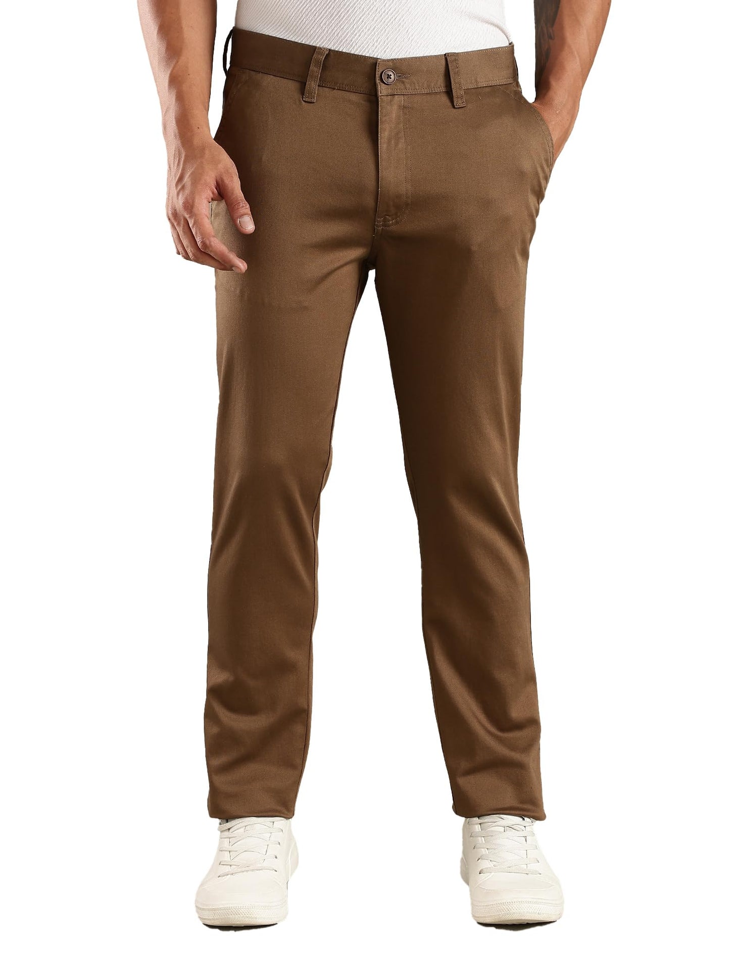 Thomas Scott Mens | Solid | Regular Fit | Premiun Cotton | 4 Pocket | Formal wear Trouser | Casual Chino | Pants for Men (Avail