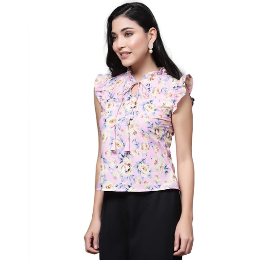 OOMPH! Sleeveless Tops for Women, Pink - mt481