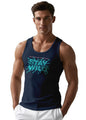 Peppyzone Mens Printed Regular Fit Vest (TT-Trendy-19_Navy Blue2