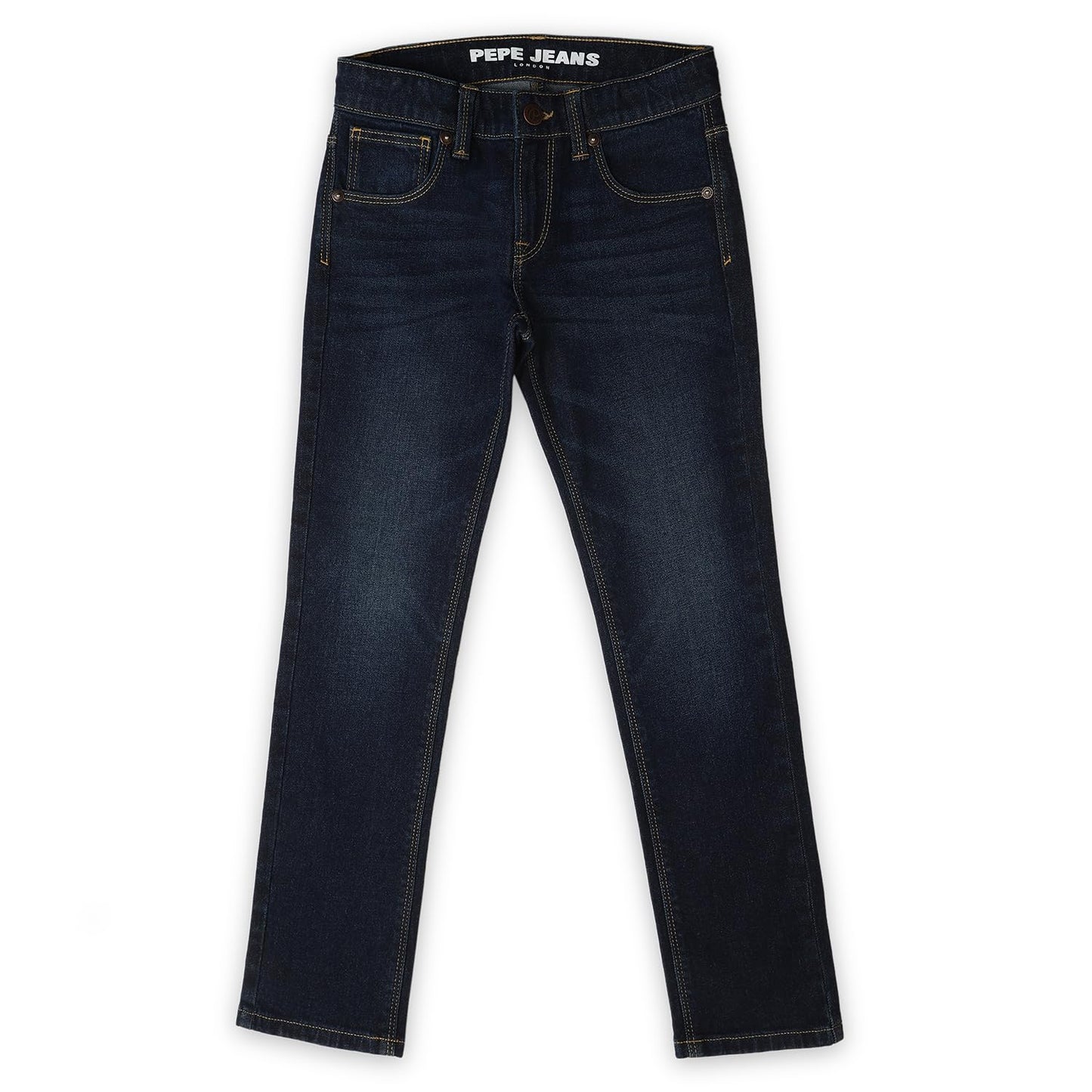 Pepe Jeans BoyS Slim Jeans (Pb202183Q03_Dark Used Indigo Blue