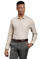 Turtle Men Brown Regular Fit Checkered Pure Cotton Formal Shirt