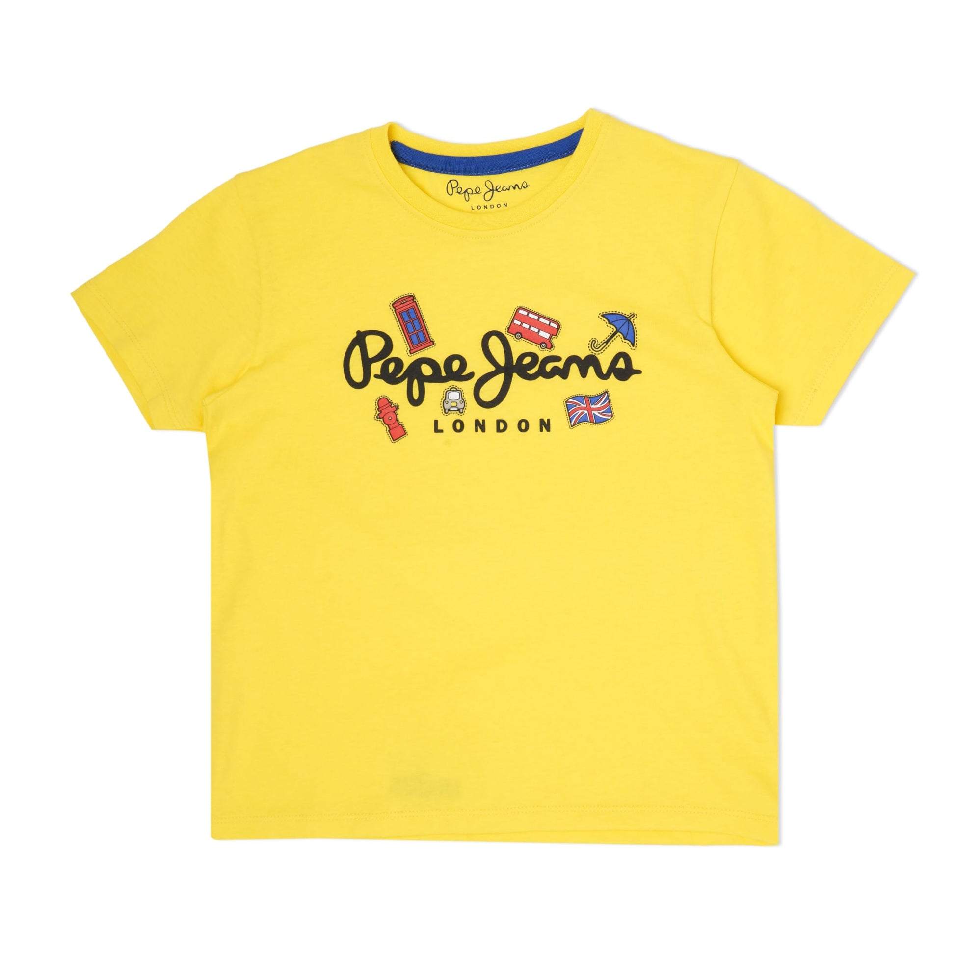 Pepe Jeans Daniel Ss Graphic Printed T-Shirt, Pop Yellow, 4