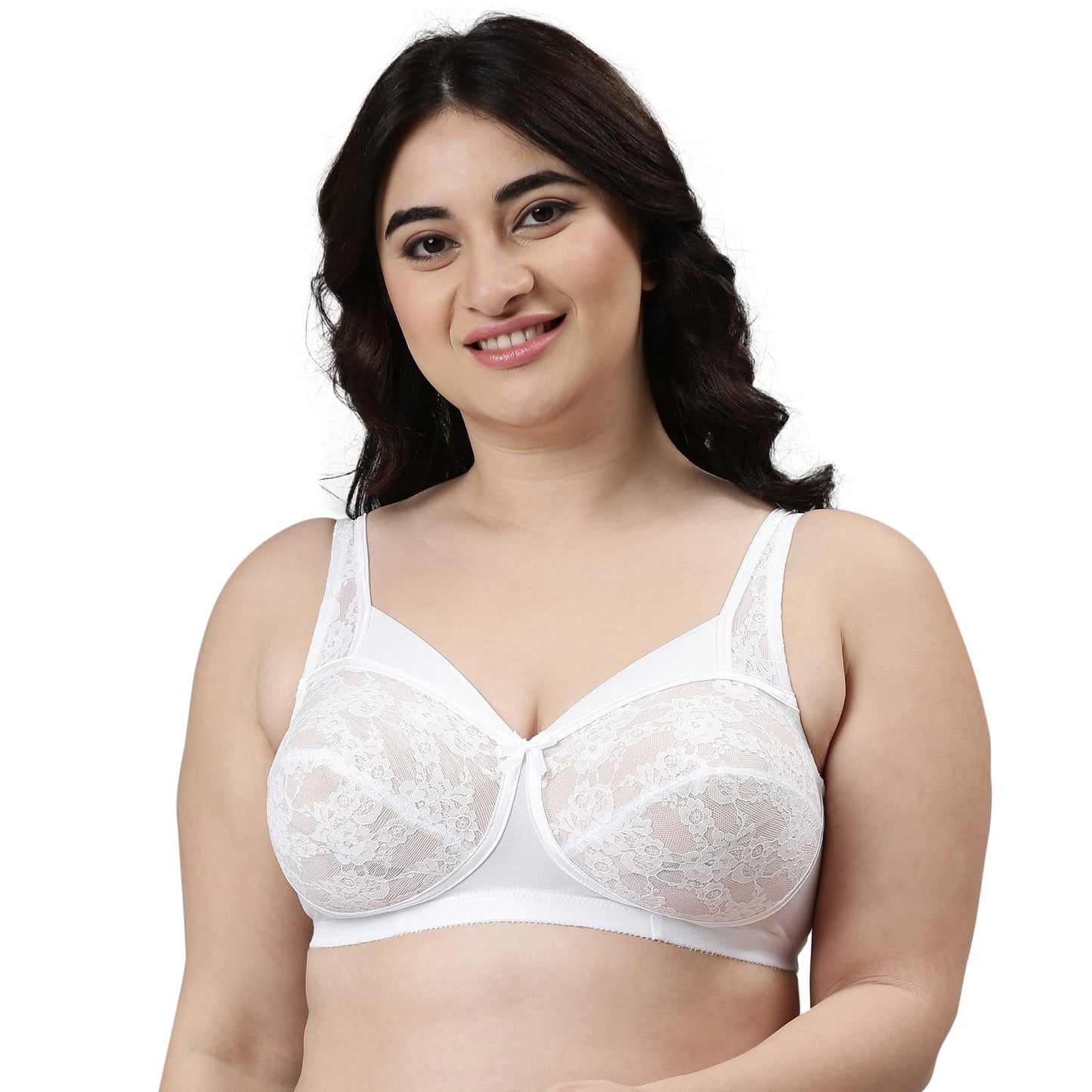 Enamor FB06 Classic Lift Full Support Bra - Non-Padded Wirefree Full Coverage