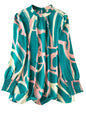 Leriya Fashion Women Rayon Regular Top Green S