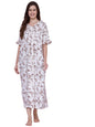 OOMPH! Cotton Blend Nighty for Womens | Night Gown | Nighty | Nightdress | Maxi Dress | Sleepwear | Gown for Women | Nighties |