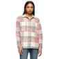 Pepe Jeans WomenS Checkered Oversized Fit Shirt (Pl304783_Pink