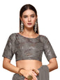 Oomph! Readymade Blouse For Women, Brocade, Boat Neck, Rbbl517