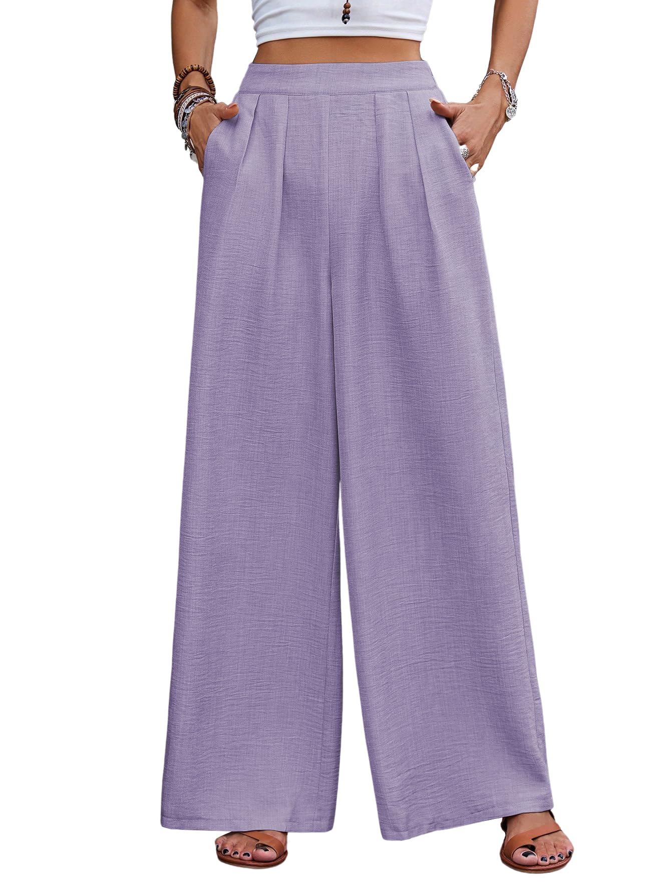 TOPLOT Trouser for Women || Loose Fit High-Waist Korean Pants || Formal Trouser for Woman || (Relaxed Fit || Casual) (Pleated-Pa