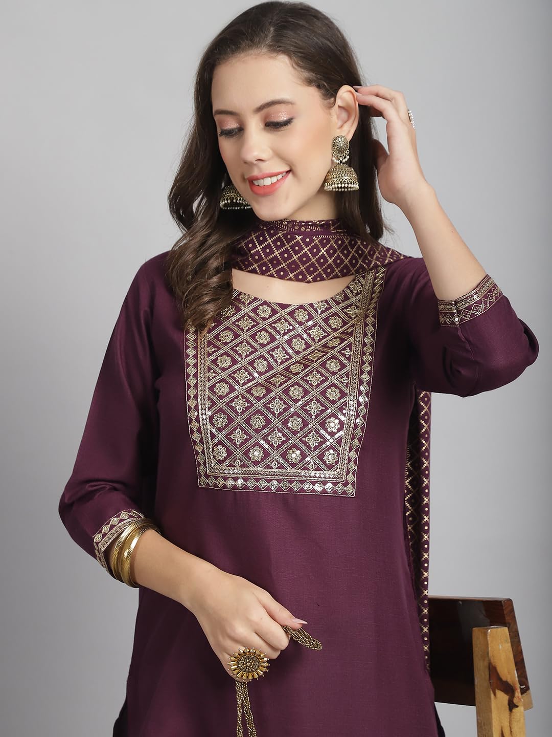 KLOSIA Women's Embroidered
