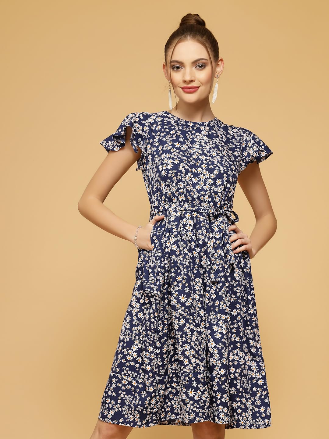 Oomph! WomenS Western & Fusion Wear Western Dresses For Women Blue - Md803