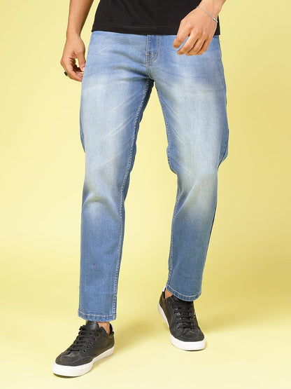 Rigo Cotton Denim Jeans for Men | Solid Jeans for Men | Stretchable, Slim FIt & Straight Fit Jeans for Men
