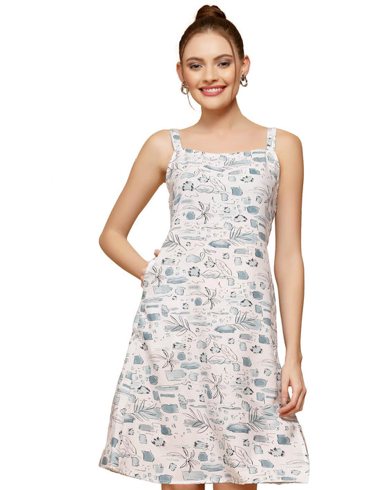 Oomph! WomenS Western & Fusion Wear Dresses For Women, Blue - Md877