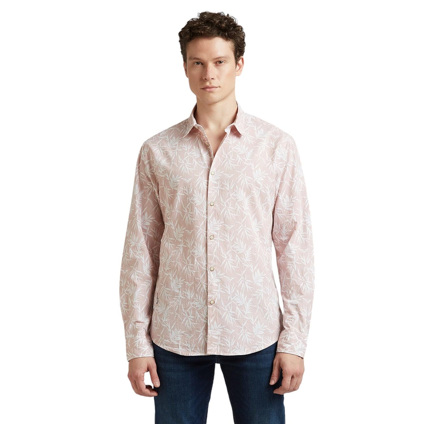 Pepe Jeans Men'S Regular Fit Shirt (Pm308991_Peach Orange