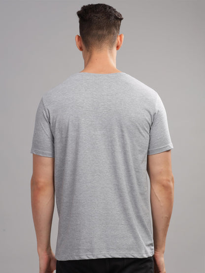 ADRO Mens Printed T Shirt - Premium Cotton Graphic Printed Tshirt - Grey T-Shirt - RN24-KOBE-GR